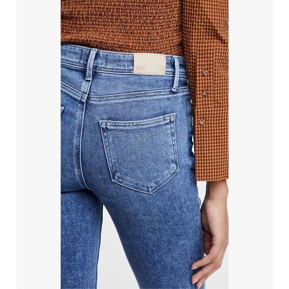 PAIGE 27 Cindy Vintage High Rise Exposed Buttonfly Straight Leg Jean - Picture 4 of 11